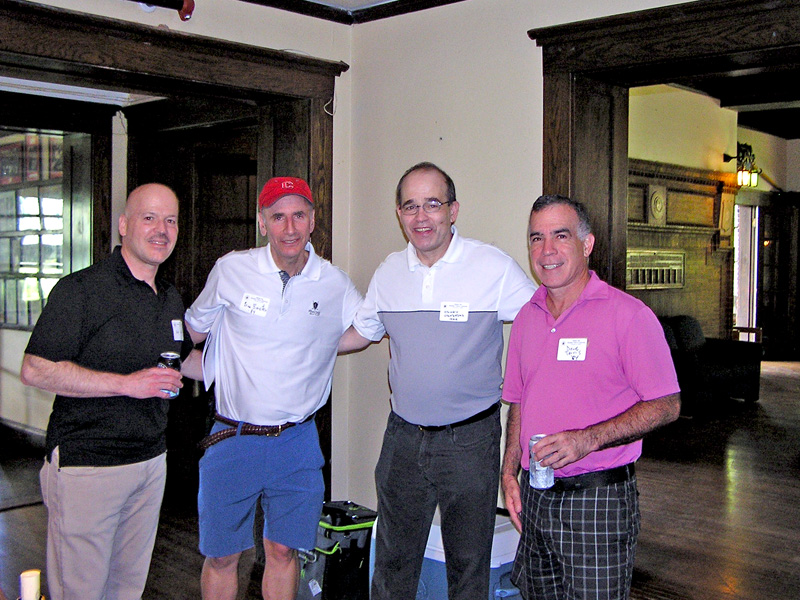 Pat HIndle '84, Brian Bornstein '84, Henry Hendricks '84, and Dave Terris '84